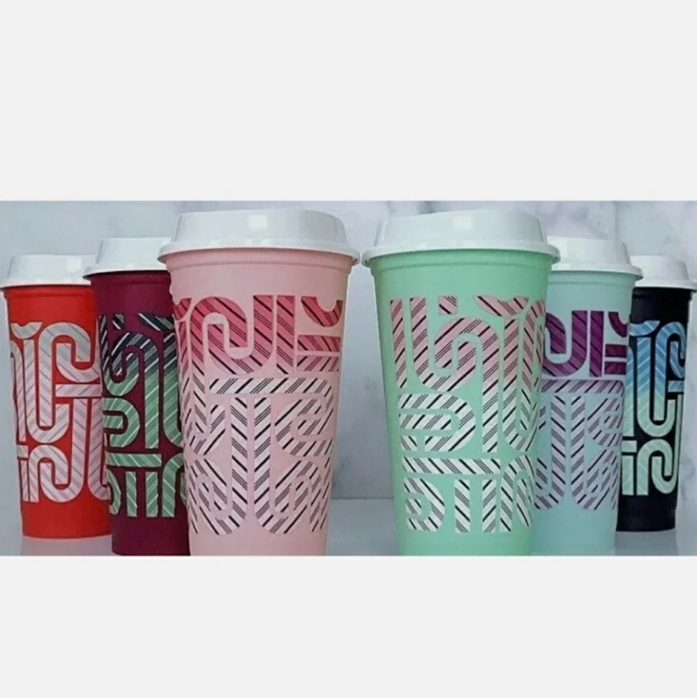 Starbucks Color Change Candy Cane 6 Pack Hot Cups 2020 NEW Christmas